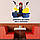 Наклейка вінілова патріотична Zatarga "Набір наклейок № 2" розмір листа набору М 600х400мм матова, фото 2