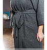 Сіре жіноче пальто, фото 3