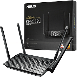 Роутер Asus RT-AC59U V2 WiFi 5 (2,4 мГц/5,0 мГц)