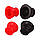 Набір масажних силіконових банок Rockpods 10 штук у кейсі (Чорні та червоні), фото 4