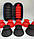 Набір масажних силіконових банок Rockpods 10 штук у кейсі (Чорні та червоні), фото 5