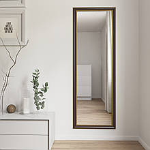 Дзеркало в повний зріст 170х60 коричневе настінне Black Mirror для вітальні