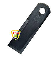 Ніж бильний рухомий (гладкий) без втулки потрійне заточення Balmet 175x50x4 ø 20, 736872 Claas, 755786 Claas