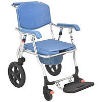 Коляска для інвалідів з туалетом MIRID KDB-699B. Багатофункціональний інвалідне крісло для душу і туалету.