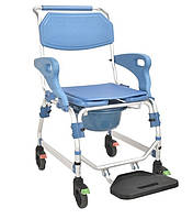 Коляска для інвалідів з туалетом MIRID KDB-698А. Багатофункціональний інвалідне крісло для душу і туалету.