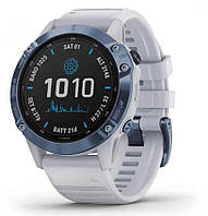 Смарт-часы Garmin Fenix 6 Pro Solar Edition Mineral Blue with Whitestone Band (010-02410-19/18)