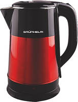 Електрочайник GRUNHELM EKS-1855SR (метал, червоний) 2,5 л, 1800 Вт, дисковий