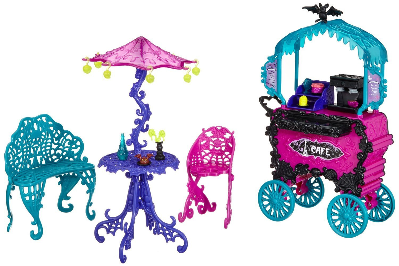 Монстер хай кафе Скариж - Monster High Scaris - City of Frights Cafe Cart