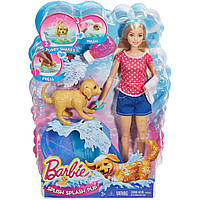 Кукла Барби купание щенка -Barbie Splish Splash Pup Playset
