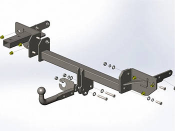 Фаркоп на Джип Компас, Фаркоп Jeep Compass, (2006-2016)