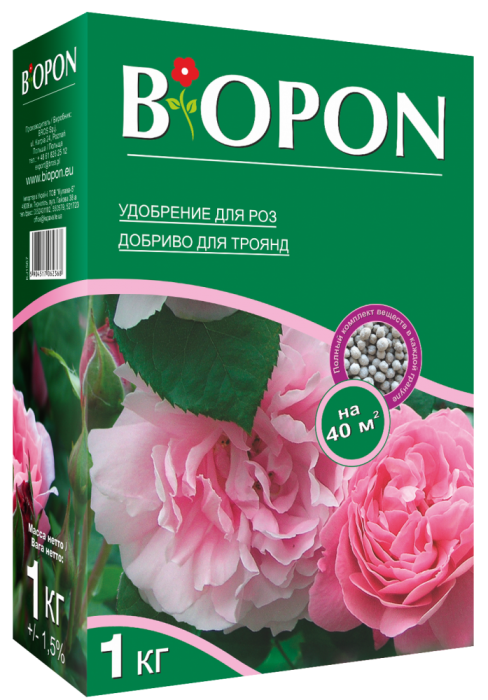 Добриво Biopon гранульоване для троянд 1 кг