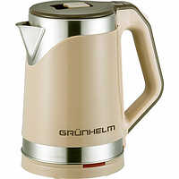 Електрочайник Grunhelm EKS-1857SB 2 л 1700 Вт бежевий Обертання на 360°