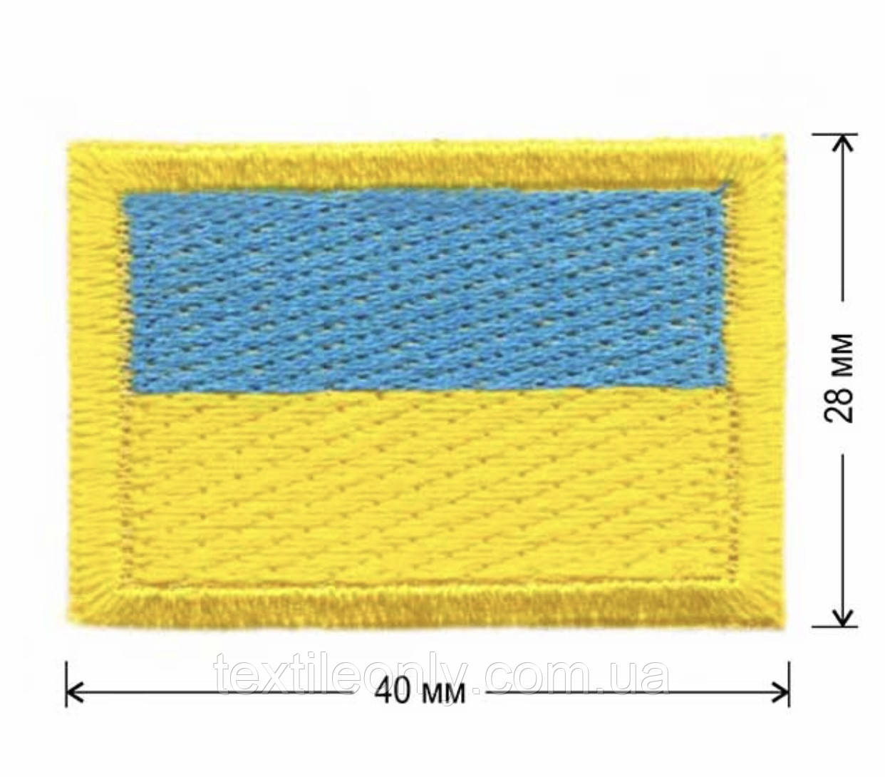 Нашивка прапор Україна (Ukraine) 40x28 мм