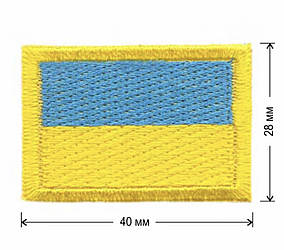 Нашивка прапор Україна (Ukraine) 40x28 мм