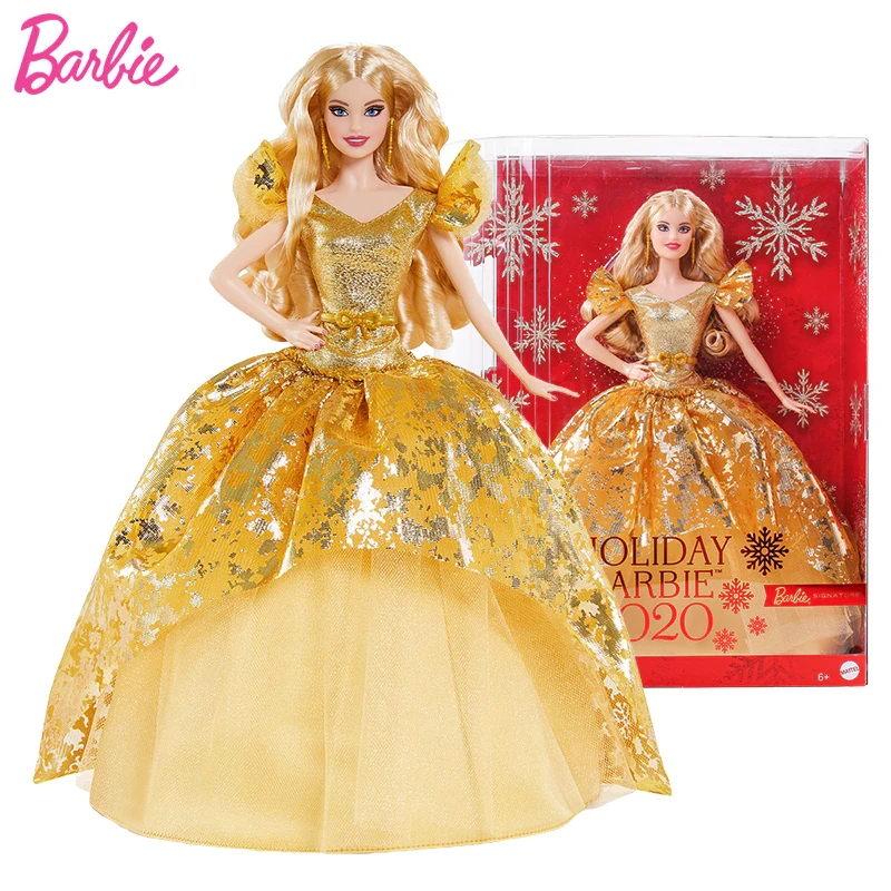 Купить Кукла Барби коллекционная 2020 в золотом платье, цена 950 ...