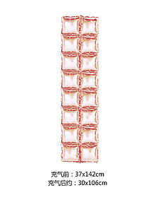 Фольгована стіна для фотозони Куби рожеве золото.Розмір 30-106 см.