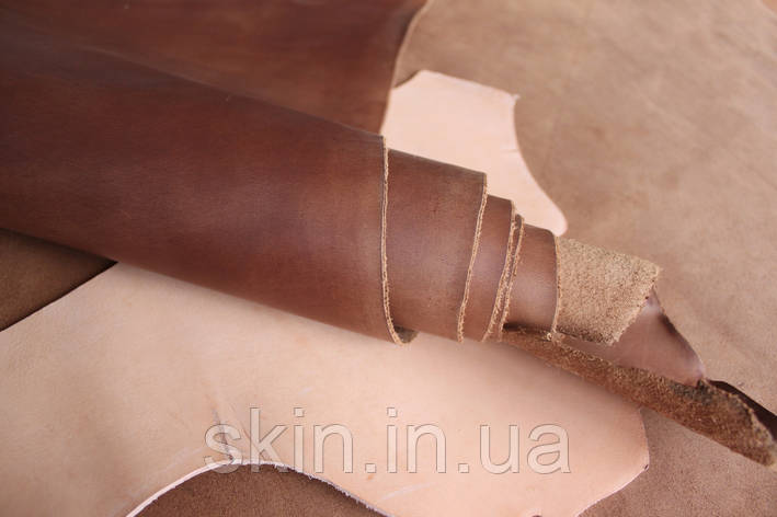 Натуральна шкіра "Крейзі Хорс", товщина - 1.5 мм, колір - коньячний, артикул СК 2027, фото 2