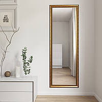 Большое настенное зеркало в золотой раме 170х60 Black Mirror для гостиной