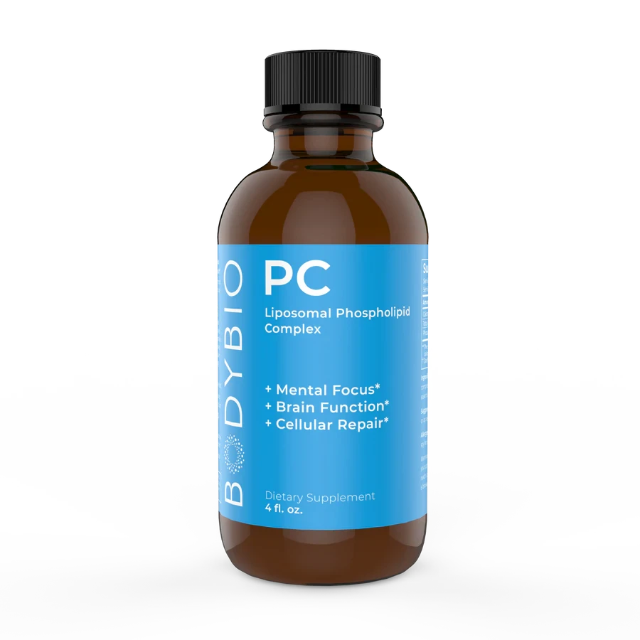 BodyBio PC Phosphatidylcholine/Фосфатидилхолін ліпосомальний комплекс, Підвищення пам'яті та уваги, 118 мл B, фото 1