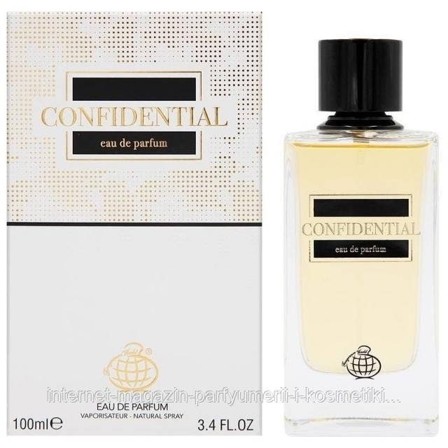 Туалетна вода для чоловіків Fragrance World Confidential 100ml, фото 1