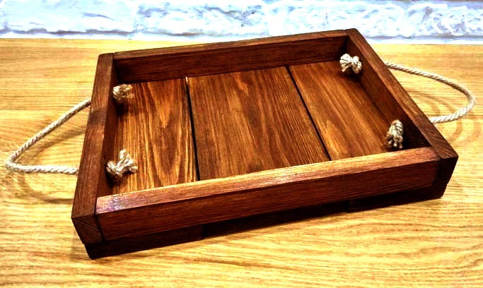 Піднос дерев'яний "Хален" латте