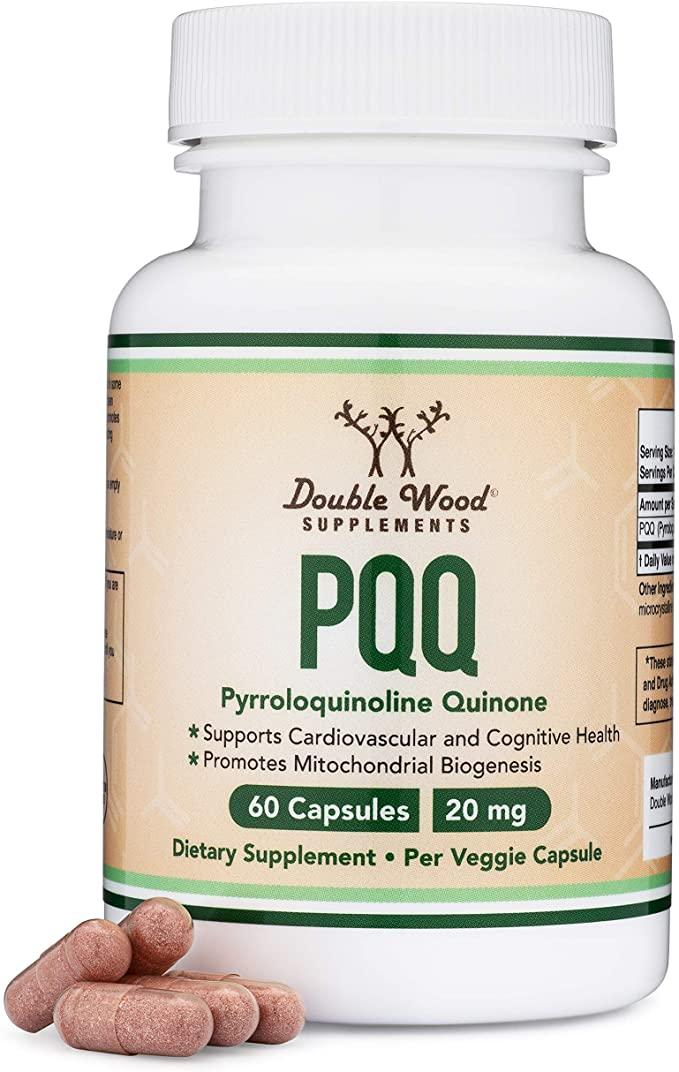 Double Wood PQQ Pyrroloquinoline quinone/Пикукуку Пірролохінолінхінон 60 капс