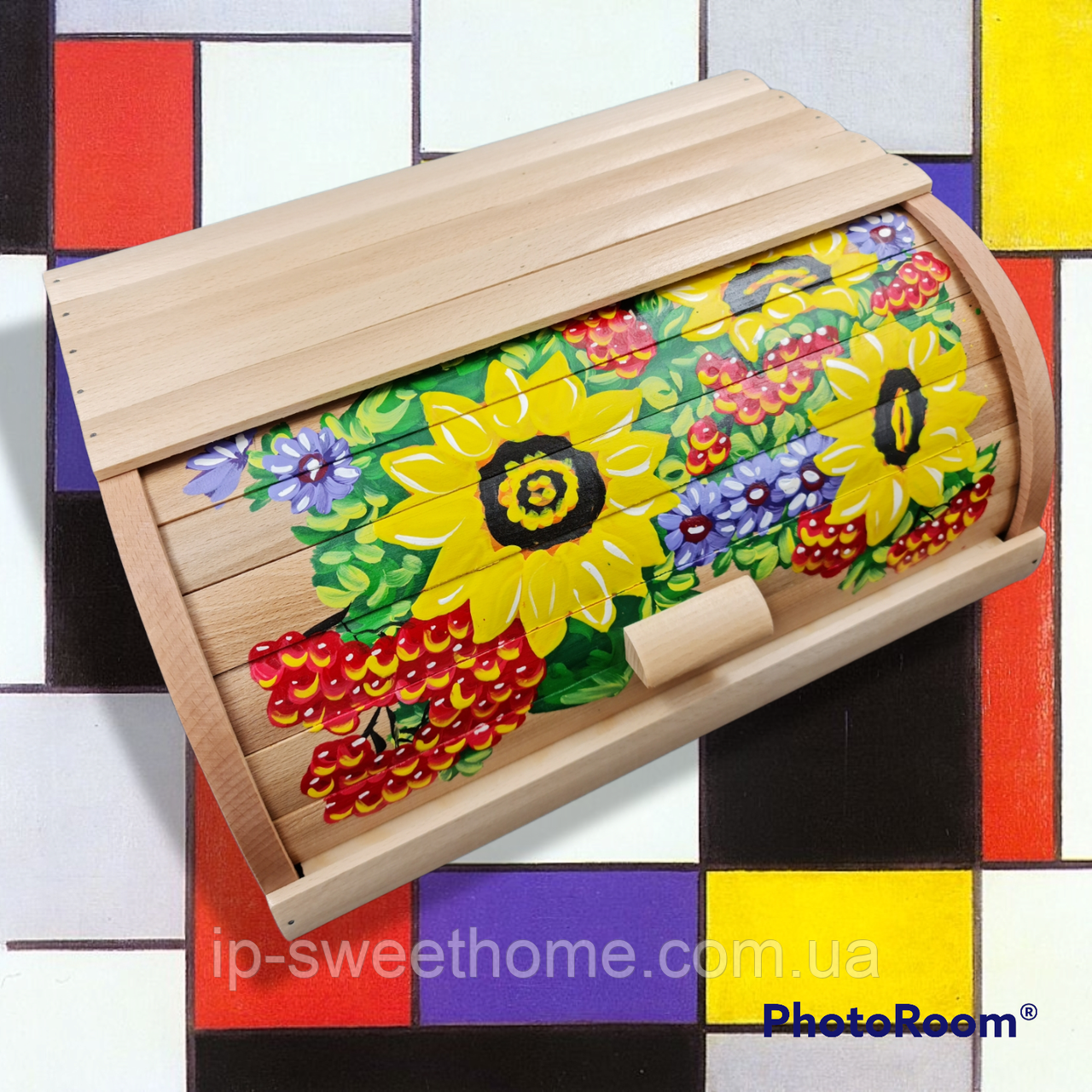 Хлібниця дерев'яна велика