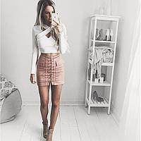 Жіноча міні-спідниця Gepur до колін у червоному кольорі, М