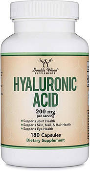 Double Wood Hyaluronic Acid/ Гіалуронова кислота 180 капс