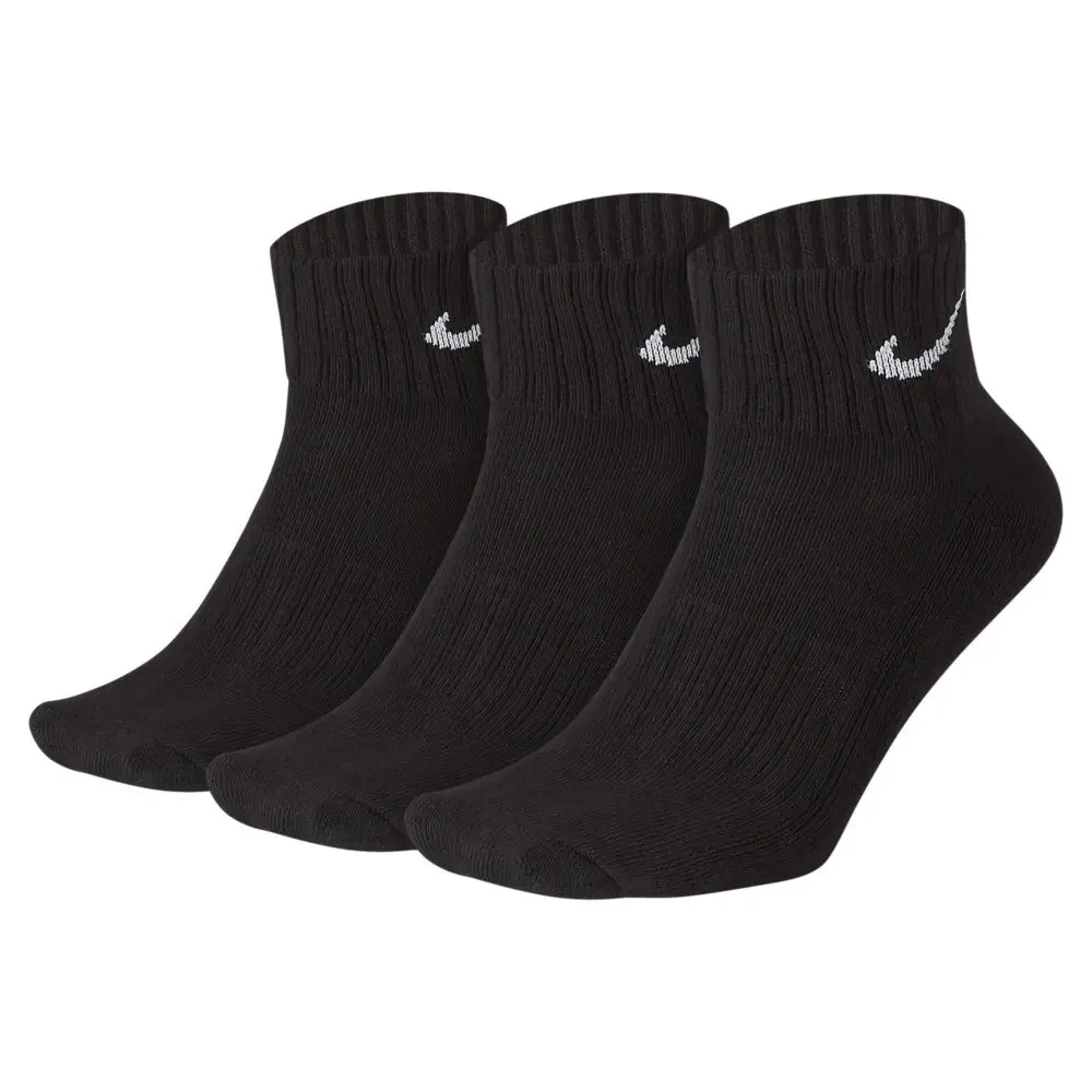 Тренувальні спортивні шкарпетки Nike Value Cush Ankle 3-pack (3пари) чорні SX4926-001 (оригінал)