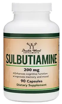 Double Wood Sulbutiamine / Сульбатіамін 200 мг 90капс