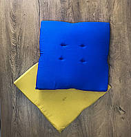 Водоотталкивающая Подушка на стул "Сине-желтая"