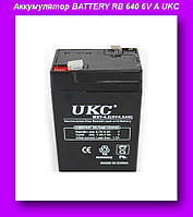 Аккумулятор BATTERY RB 640 6V 4A UKC,Свинцово-кислотные батареи,Аккумулятор в авто! BEST