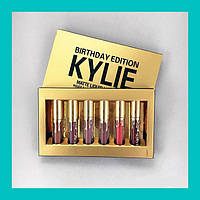 Набор матовая жидкая помада KYLIE Birthday Edition Gold 6шт! BEST