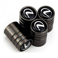 Ковпачки на ніпель захисні для Lexus Alitek Long Black Лексус (4 шт.)