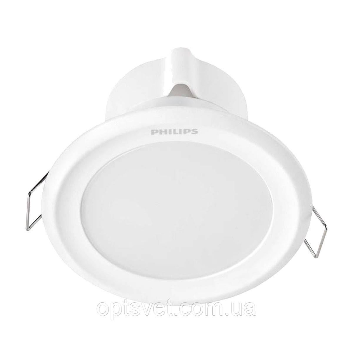 Світильник світлодіодний PHILIPS 44081 LED 5 W 4000 K White вбудований круглий (915005093401)