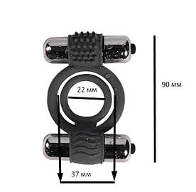 КІЛЬЦЕ ЕРЕКЦІЙНЕ "Double bullet cock ring"