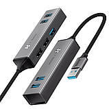 USB hub Baseus Cube USB-hub 5-in-1 (Темно-сірий), фото 6
