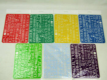 Трафарет с буквами и цифрами 0065 G-Rich