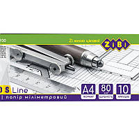 Бумага милиметровая А4/10 "ZiBi" ZB.1930