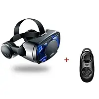 VRG Pro Plus окуляри віртуальної реальності з навушниками + пульт - Чорний