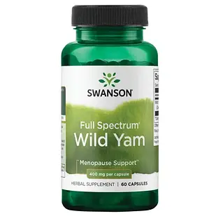 Swanson Wild Yam Дикий ямс (дискорея волохата) 400 мг, 60 капсул