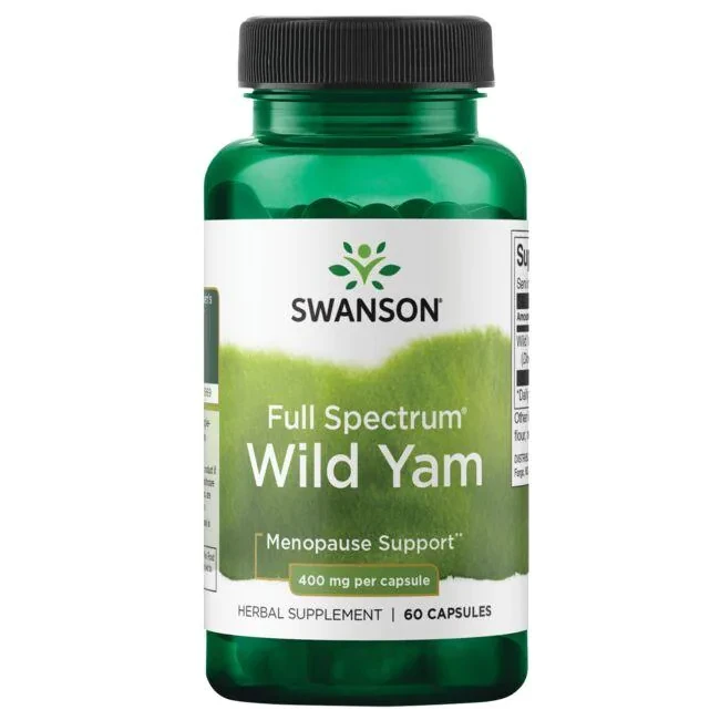 Swanson Wild Yam Дикий ямс (дискорея мохнатая) 400 мг, 60 капсул - фото 1 - id-p597822523