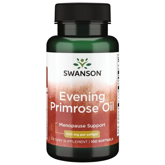 Swanson EFAs Evening Primrose Oil (OmegaTru) Олія примули вечірньої 500 мг, 100 капсул