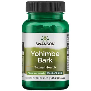 SWANSON Yohimbe Bark  кора Йохімбе 300 мг, 100 капсул