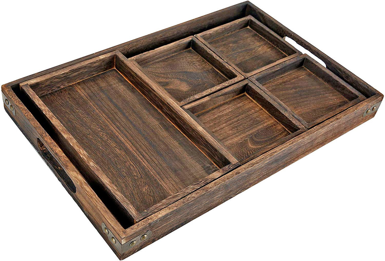 Піднос дерев'яний "Лювен" сепія