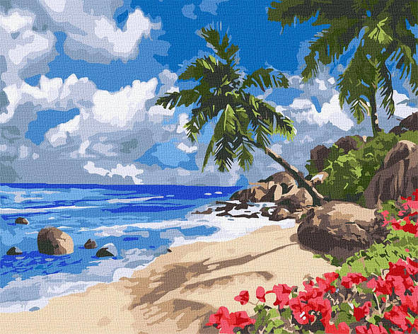 Картина за номерами KHO2859 Тропический остров, 40x50см. Ideyka, фото 1