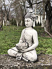 Садова фігура, статуетка білий Будда для декору, ручної роботи 31 см, фото 6