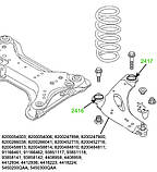 24-16 Сайлентблок переднього важеля передній Trafic; Opel Vivaro; Nissan Primastar; 8200049624;, фото 3