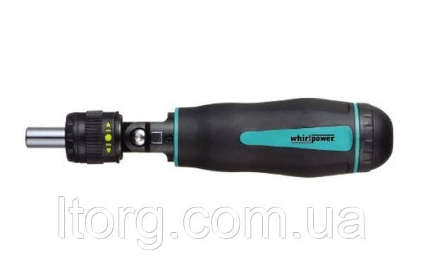 Whirlpower Викрутка-тримач біт 1/4" 3-х позиційна, з трещіткою